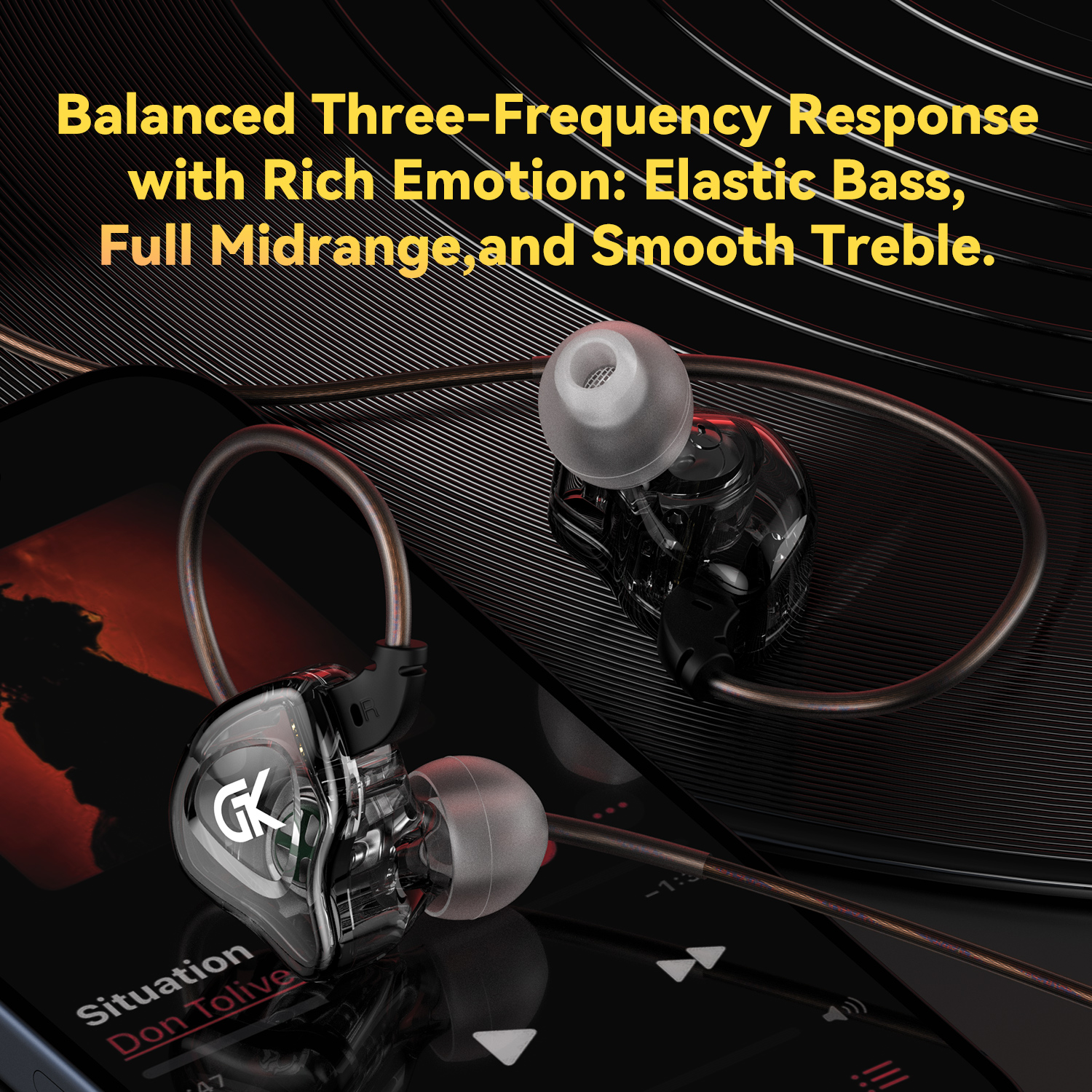 GK-AK8 双磁路动圈单元耳机 2